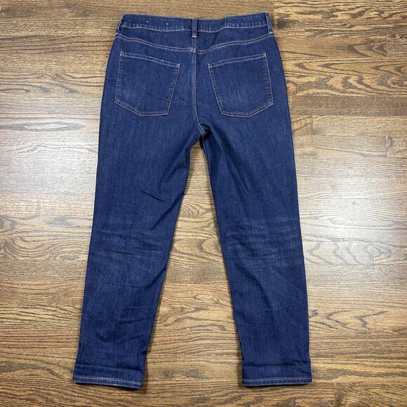 Chicos Boyfriend Ankle Jeans Womens 8R Dark Wash Straight Leg Stretch Denim - Picture 11 of 11